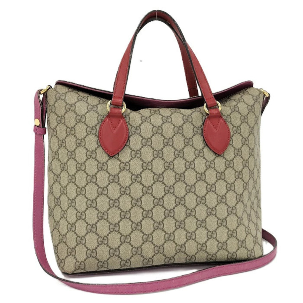 Gucci Bag GG Supreme Leather Brown